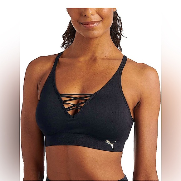 PUMA Women's Seamless Sports Bra NWOT - Picture 2 of 3